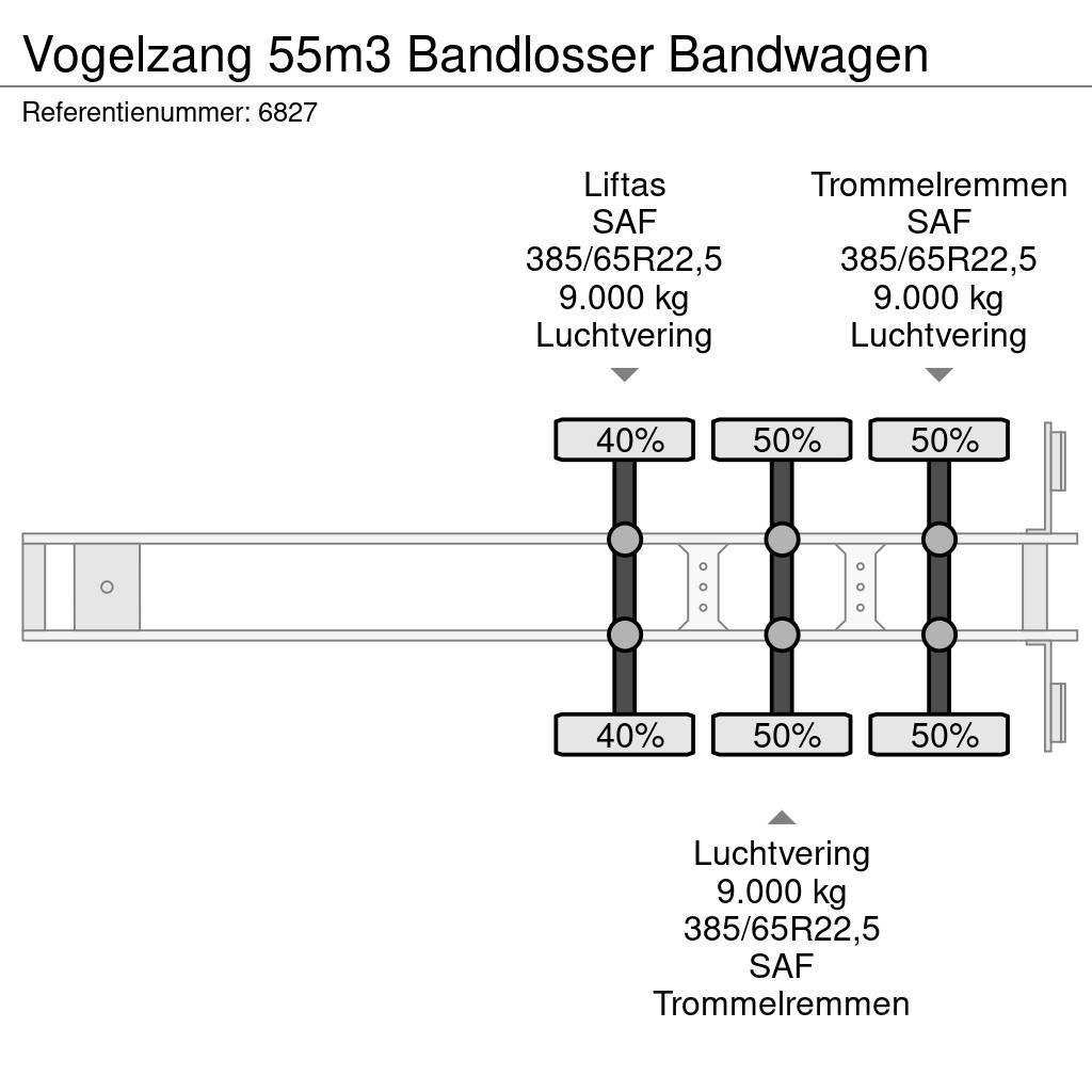 Vogelzang 55m3 Bandlosser Bandwagen Outros Semi Reboques