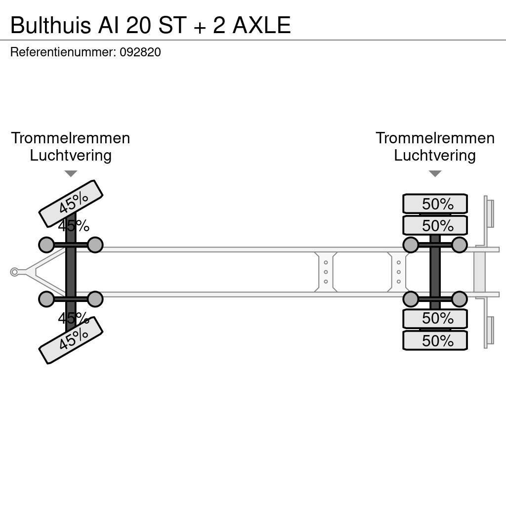 Bulthuis AI 20 ST + 2 AXLE Reboques Porta Contentores