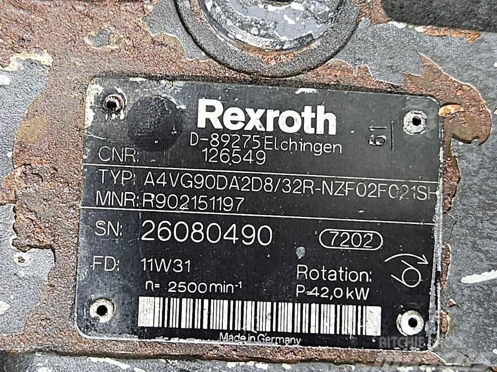 Rexroth A4VG90DA2D8/32R-Drive pump/Fahrpumpe/Rijpomp Hidráulica