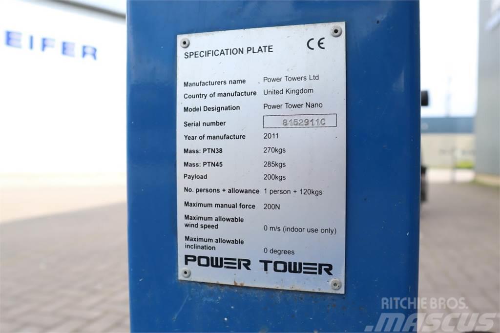 Power TOWER NANO SP Electric, 4.50m Working Height, 200k Elevadores braços articulados