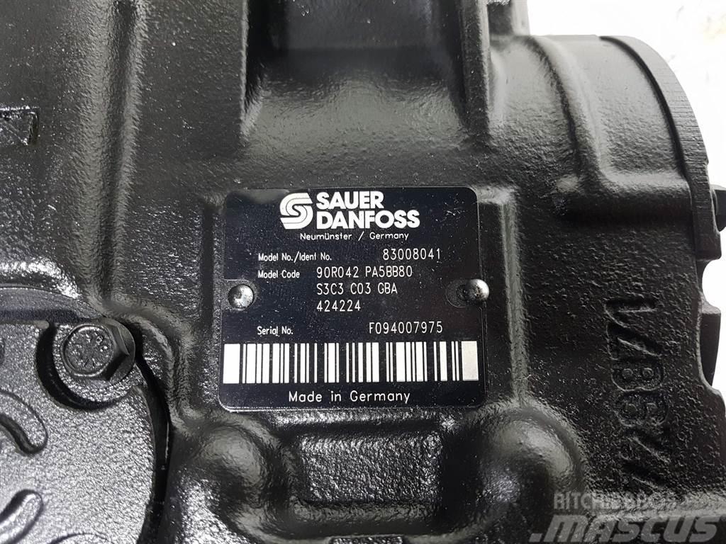 Sauer Danfoss 90R042PA5BB80-83008041-Drive pump/Fahrpumpe Hidráulica