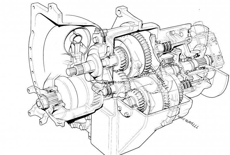 JCB PowerShift gearbox 1:1.495 JCB 542-70 Transmissão