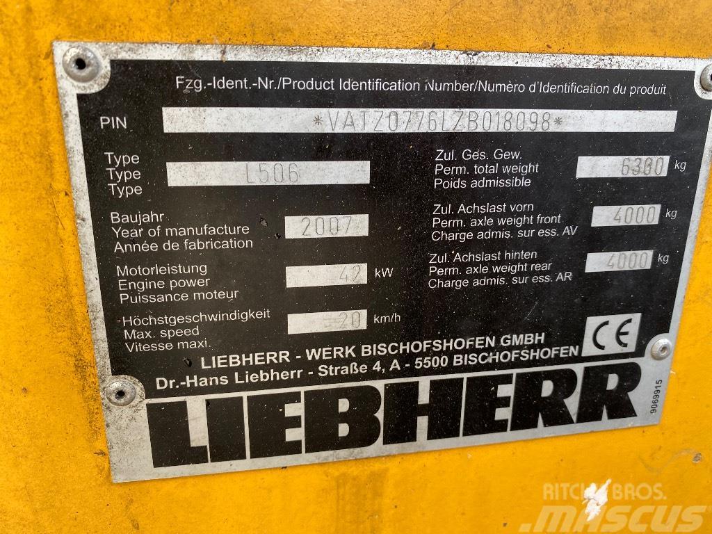 Liebherr 506 Stereo Pás carregadoras de rodas