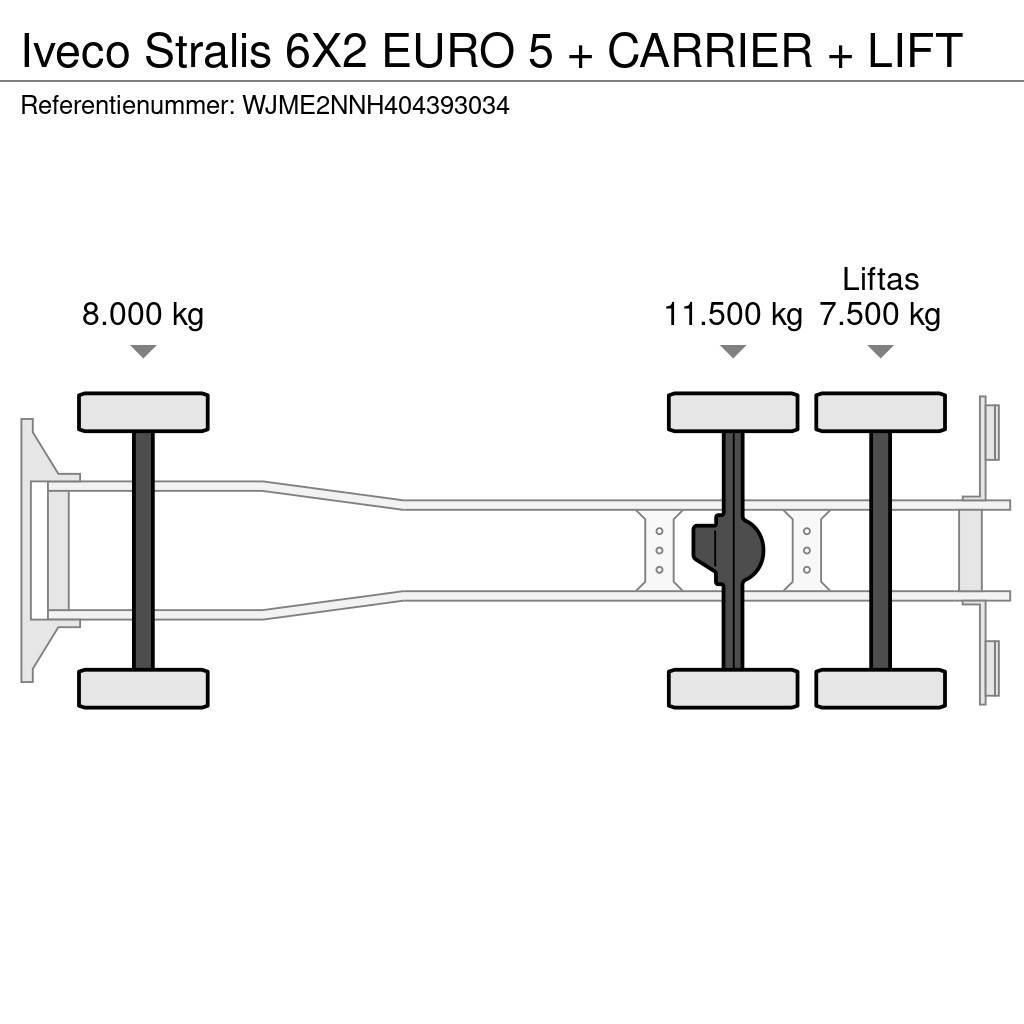 Iveco Stralis 6X2 EURO 5 + CARRIER + LIFT Camiões caixa temperatura controlada