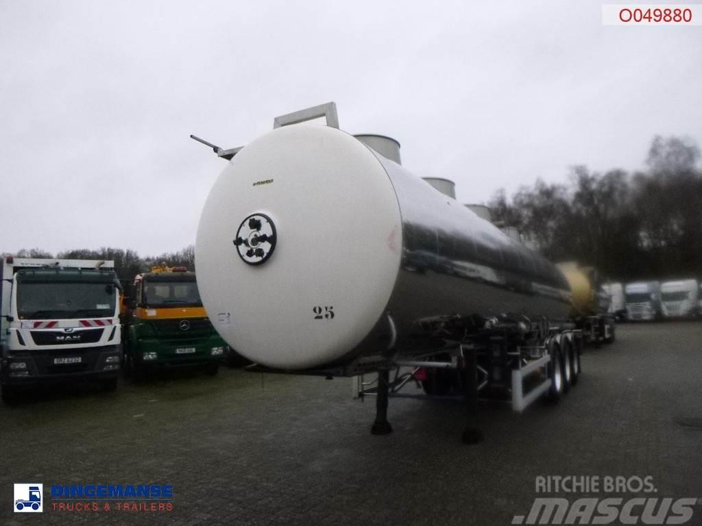 Magyar Chemical tank inox L4BH 33.5 m3 / 1 comp / ADR 24/ Semi Reboques Cisterna