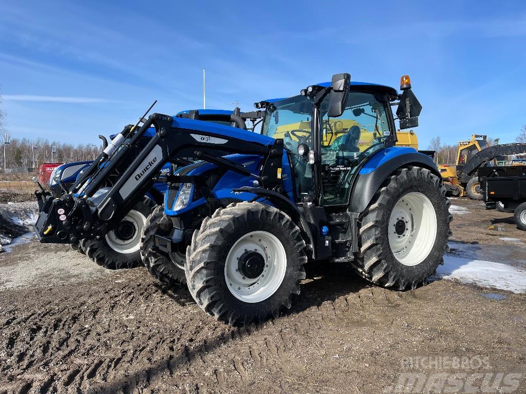 New Holland T5.130 DCT, TG, Quicke Q3S 250tim Tratores Agrícolas usados