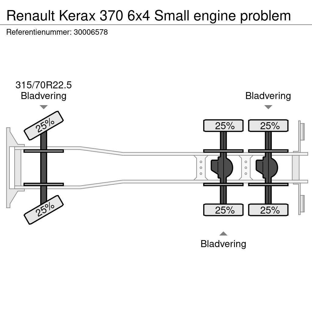 Renault Kerax 370 6x4 Small engine problem Camiões de chassis e cabine