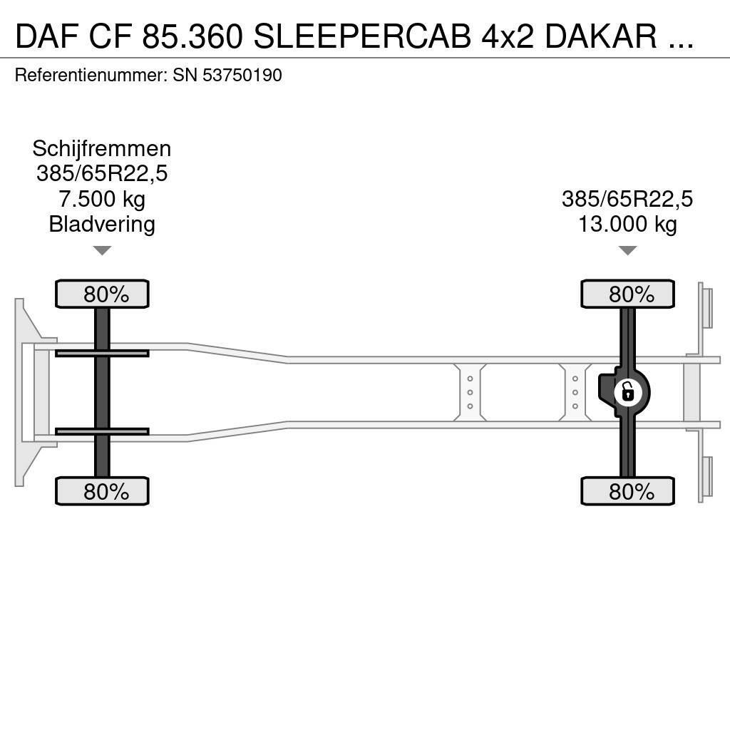 DAF CF 85.360 SLEEPERCAB 4x2 DAKAR EDUCATION TRUCK (ZF Camiões de caixa fechada