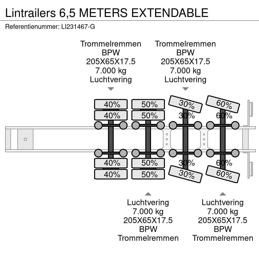 Lintrailers 6,5 METERS EXTENDABLE Semi Reboques Carga Baixa