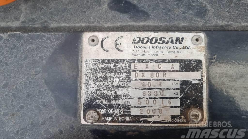 Doosan DX 80 R Escavadoras Midi 7t - 12t