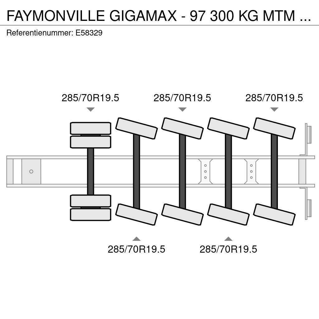 Faymonville GIGAMAX - 97 300 KG MTM -23m - HYDR. STEERING Semi Reboques Carga Baixa