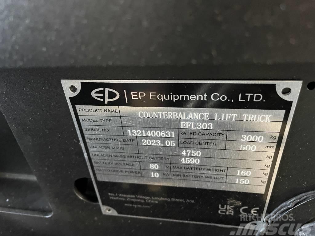 EP EFL303, Triplex, 4800mm, Vollkabine, Lithium Empilhadores eléctricos