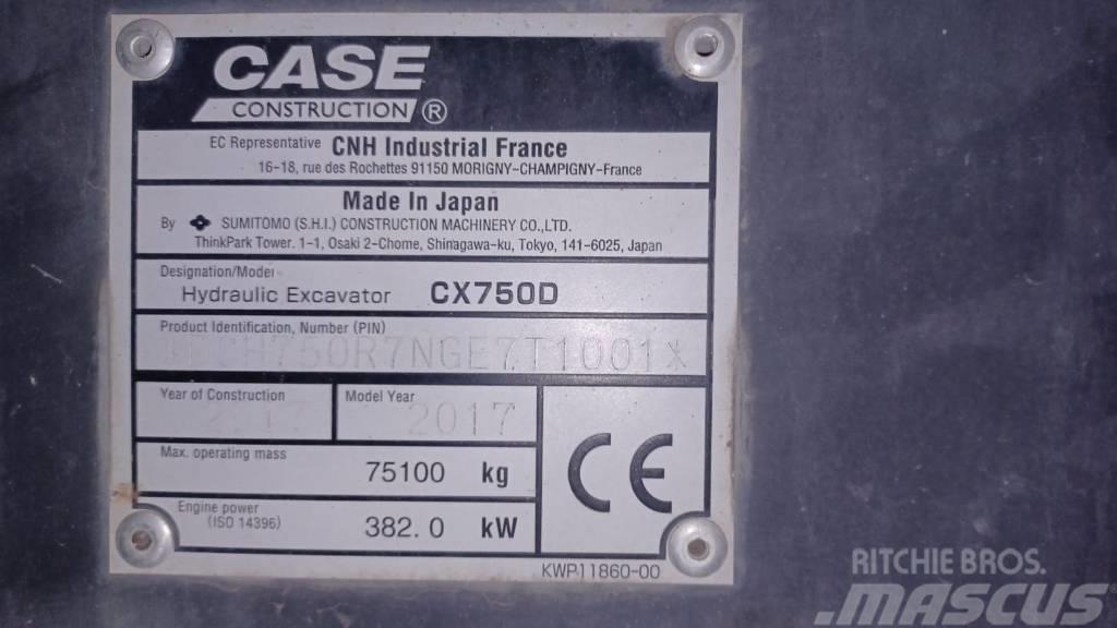 CASE CX 750 D Escavadoras de rastos