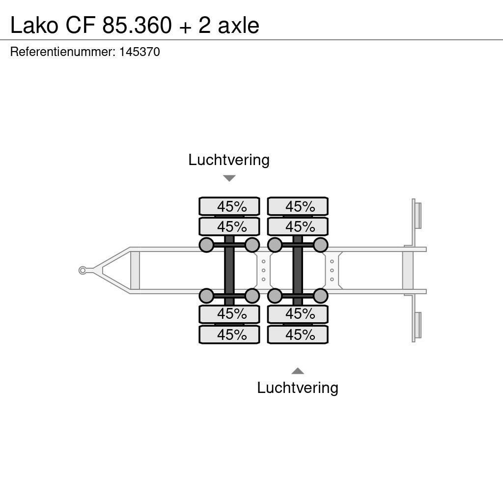 Lako CF 85.360 + 2 axle Reboques estrado/caixa aberta