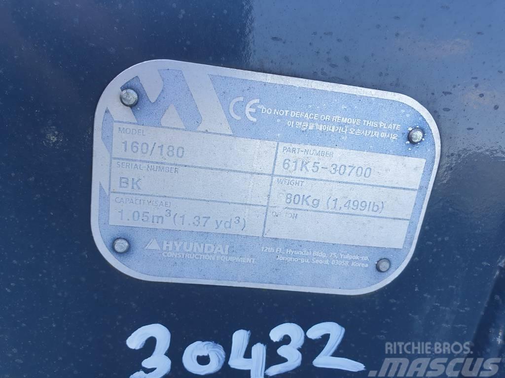 Hyundai Excvator Bucket, 61K5-30700, 180 Baldes