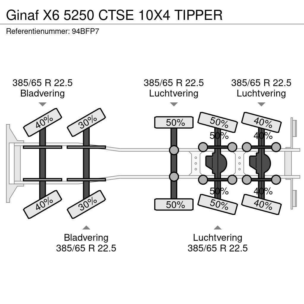 Ginaf X6 5250 CTSE 10X4 TIPPER Camiões basculantes