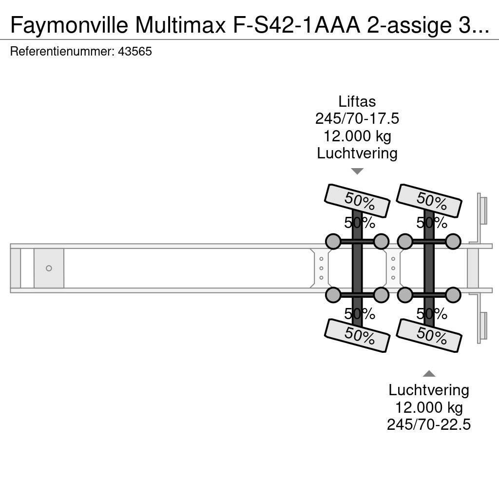 Faymonville Multimax F-S42-1AAA 2-assige 3,90 meter Extandable Semi Reboques Carga Baixa