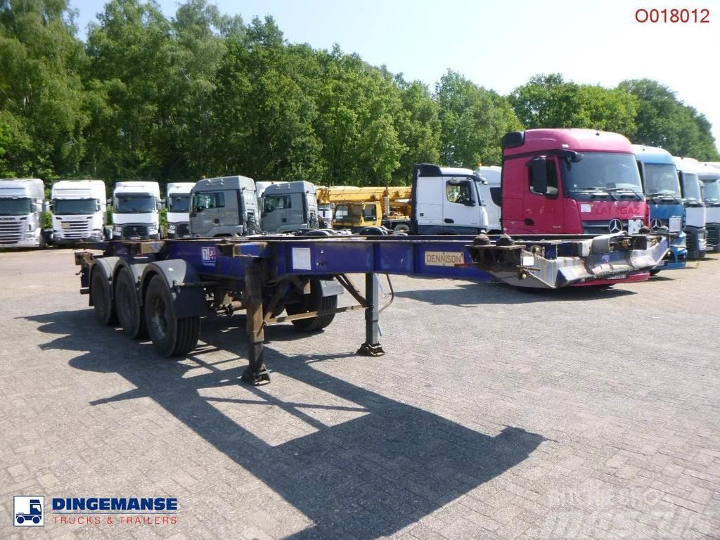 Dennison Container trailer 20-30-40-45 ft Semi Reboques Porta Contentores
