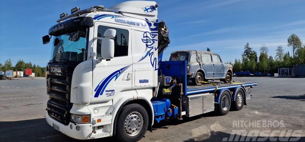 Scania R500 Camiões caixa desmontável com elevador de cabo