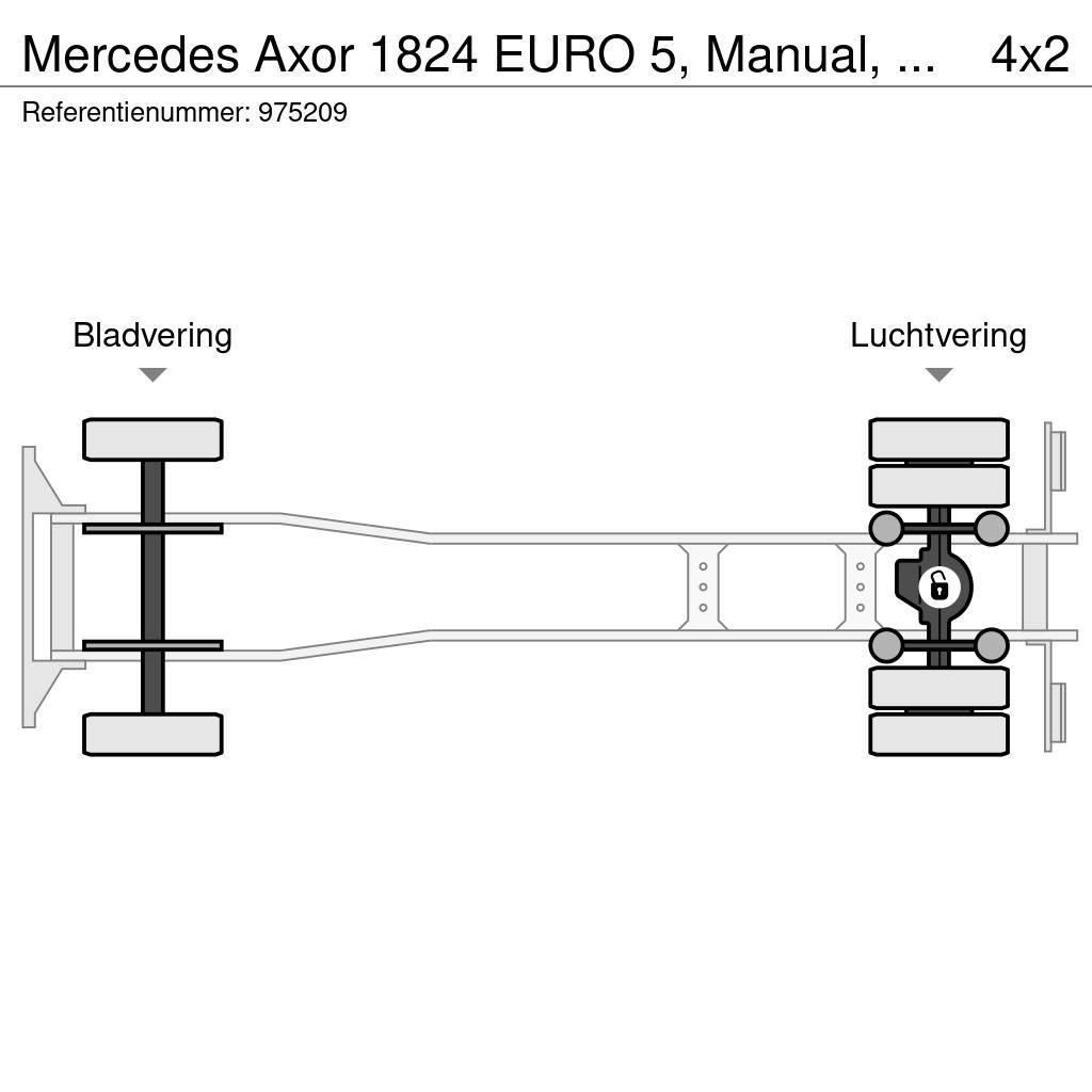 Mercedes-Benz Axor 1824 EURO 5, Manual, Borden Camiões caixa cortinas laterais