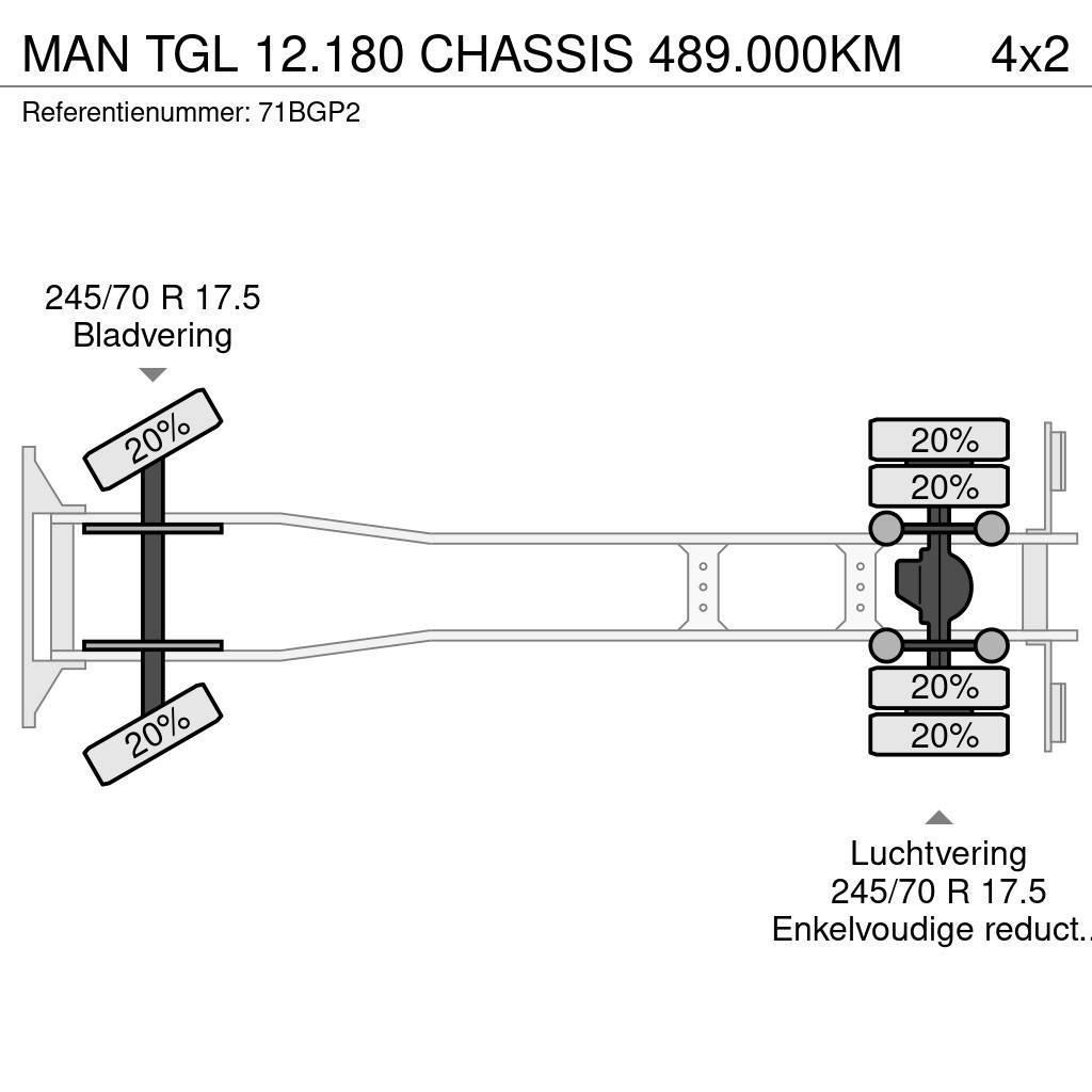 MAN TGL 12.180 CHASSIS 489.000KM Camiões de chassis e cabine