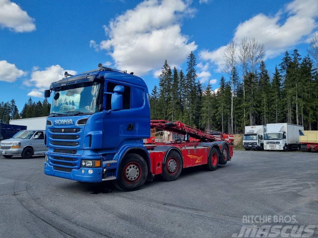 Scania R560 8x2*6HNB Camiões caixa desmontável com elevador de cabo