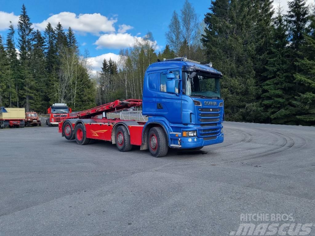 Scania R560 8x2*6HNB Camiões caixa desmontável com elevador de cabo