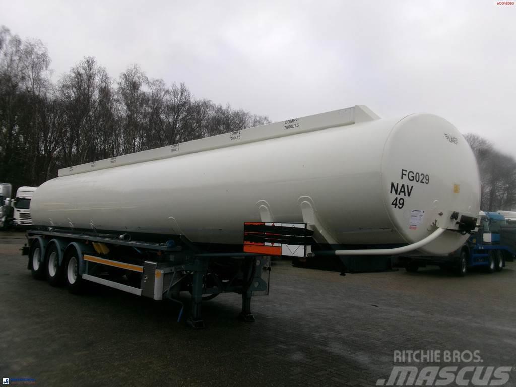 LAG Fuel tank alu 44.5 m3 / 6 comp + pump Semi Reboques Cisterna