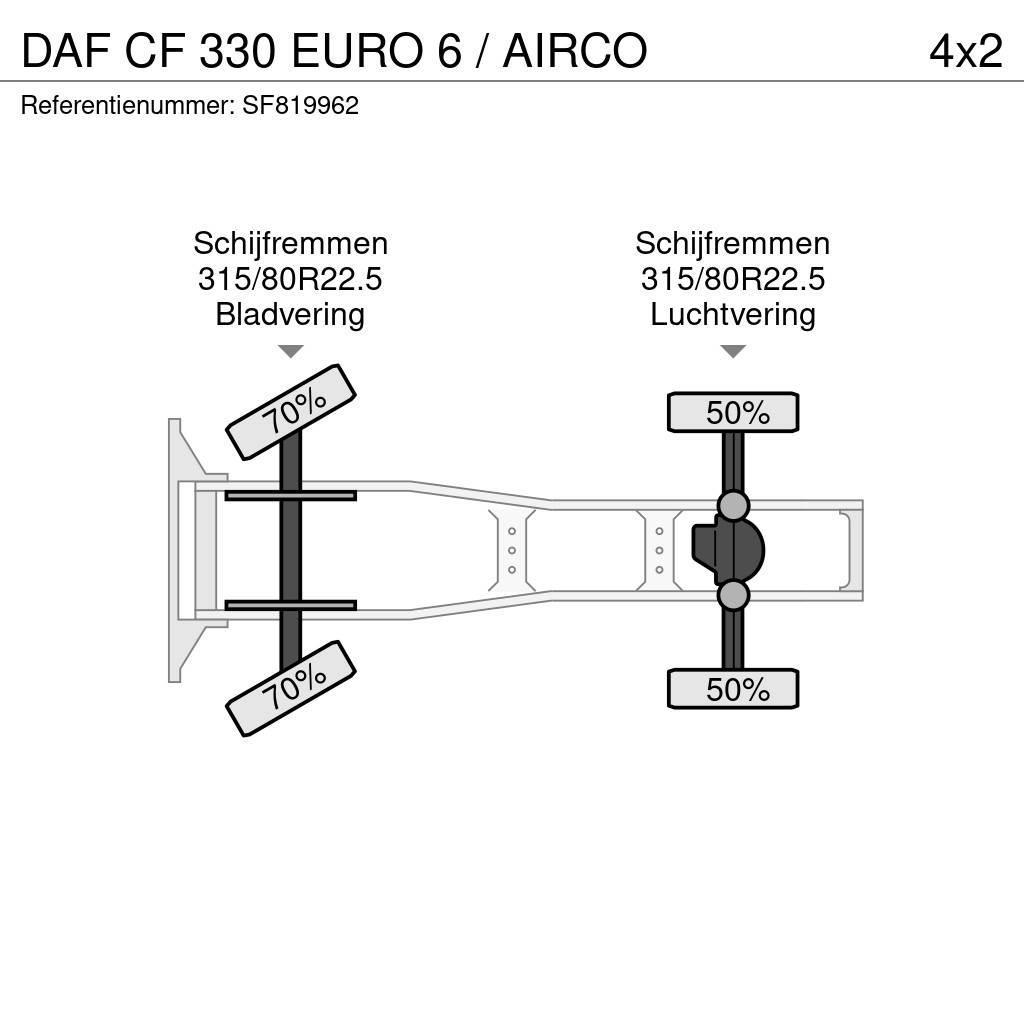 DAF CF 330 EURO 6 / AIRCO Tractores (camiões)