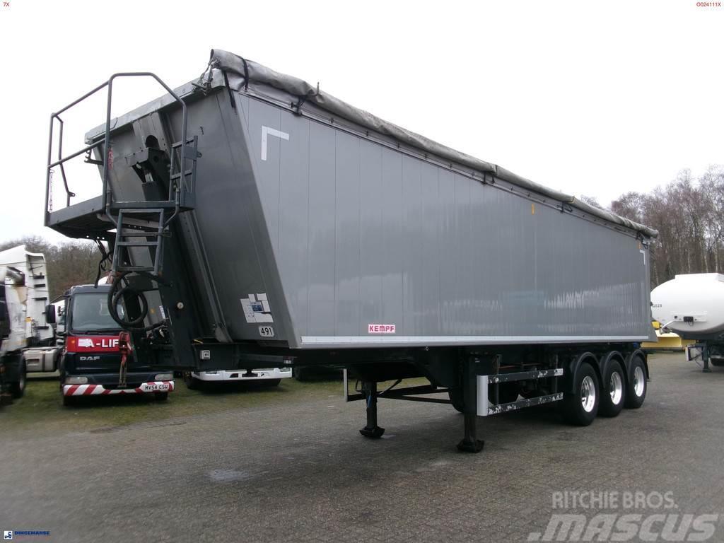Kempf Tipper trailer alu 55.5 m3 + tarpaulin Semi Reboques Basculantes