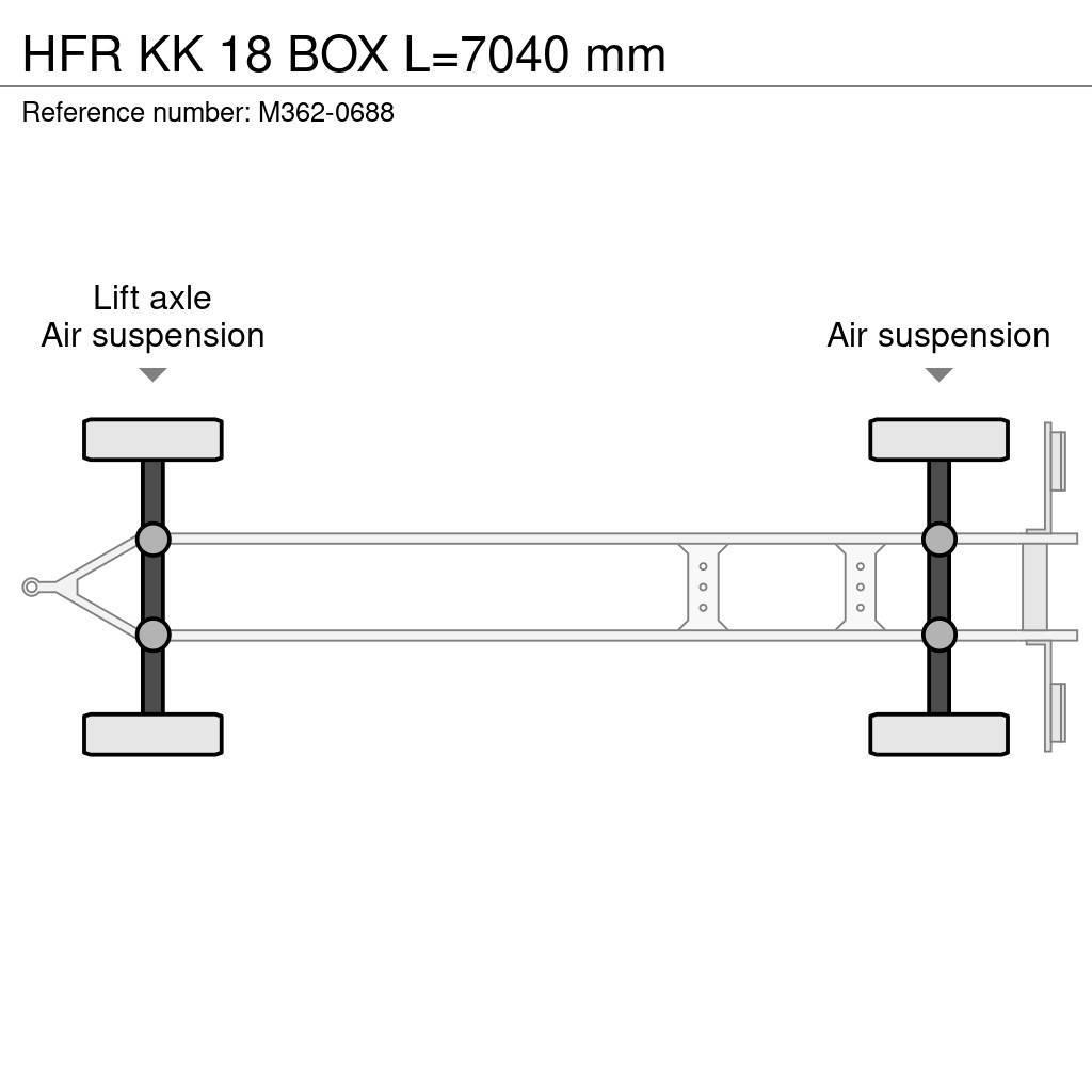 HFR KK 18 BOX L=7040 mm Reboques de caixa fechada