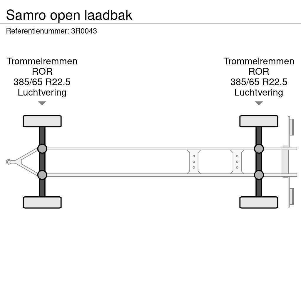 Samro open laadbak Reboques estrado/caixa aberta