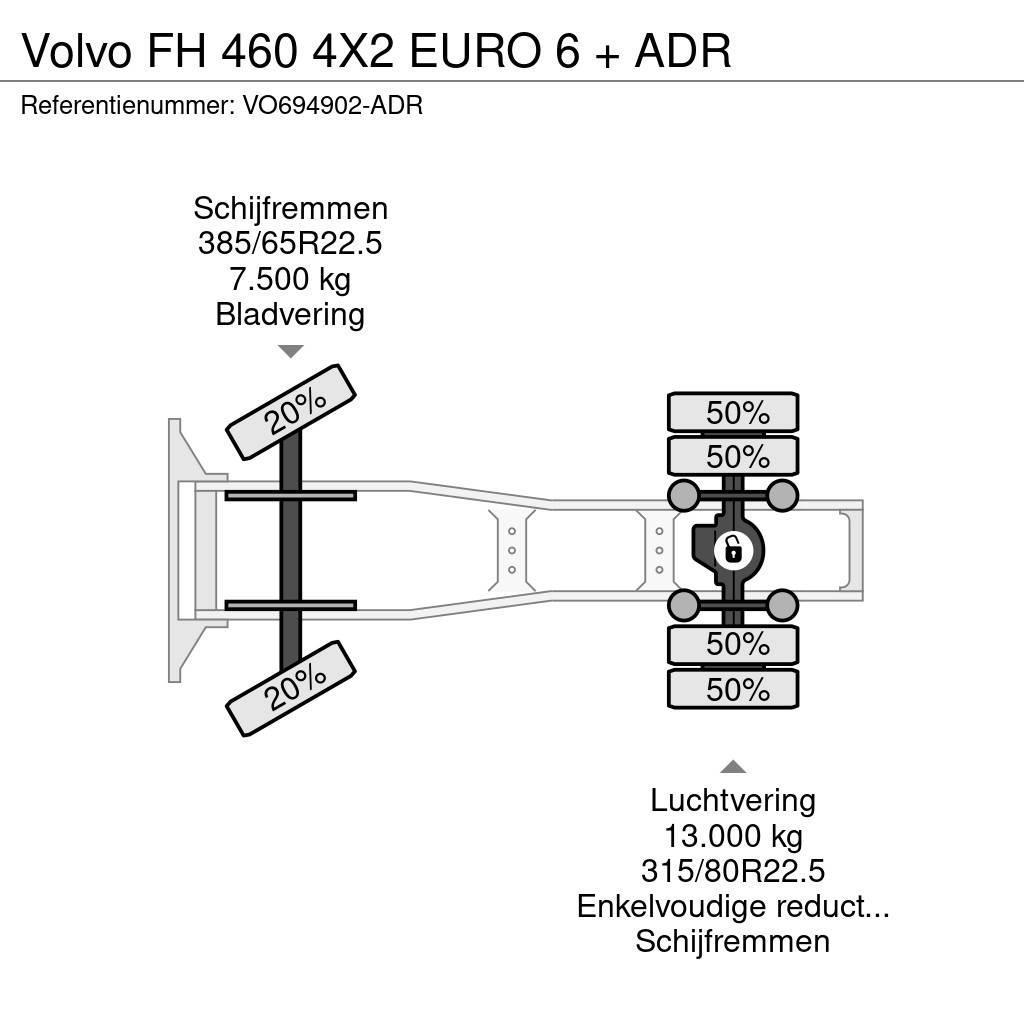 Volvo FH 460 4X2 EURO 6 + ADR Tractores (camiões)