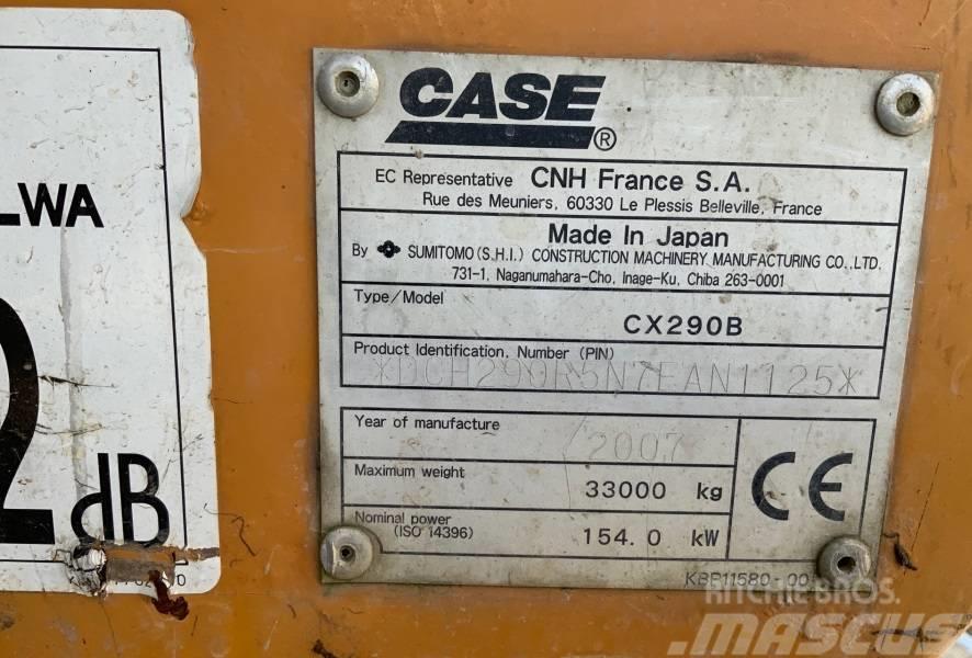 CASE CX 290 B + ROTOTILT Escavadoras de rastos