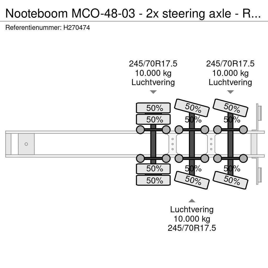 Nooteboom MCO-48-03 - 2x steering axle - Ramps - SAF Axle - Semi Reboques Carga Baixa