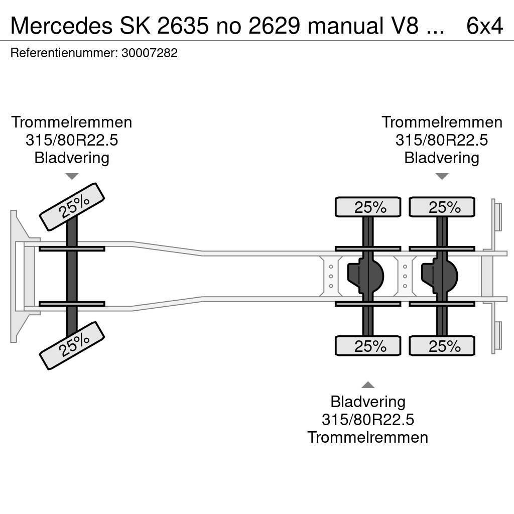 Mercedes-Benz SK 2635 no 2629 manual V8 2435 Camiões basculantes