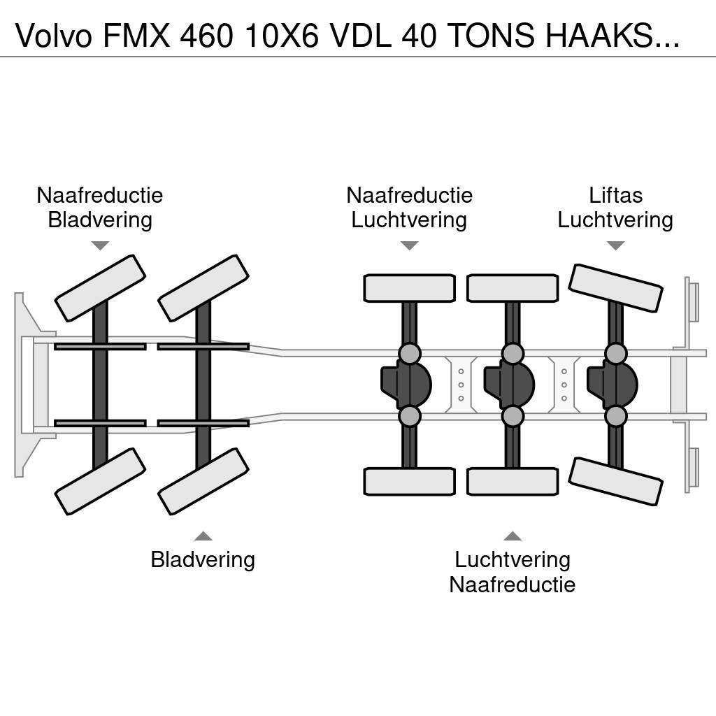 Volvo FMX 460 10X6 VDL 40 TONS HAAKSYSTEEM / KEURING 202 Camiões Ampliroll