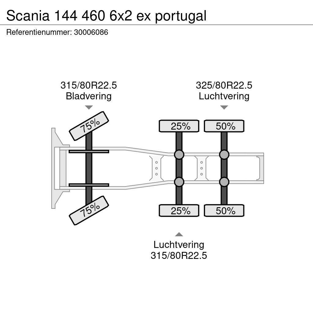 Scania 144 460 6x2 ex portugal Tractores (camiões)