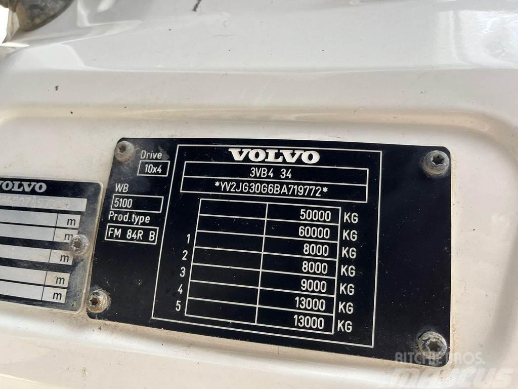 Volvo FMX 500 10x4 RETARDER / FULL STEEL / BOX L=6358 mm Camiões basculantes