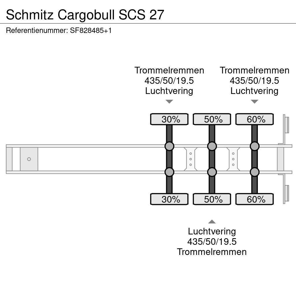 Schmitz Cargobull SCS 27 Semi Reboques estrado/caixa aberta