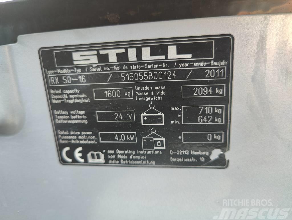 Still RX50-16 sähkövastapainotrukki Empilhadores eléctricos