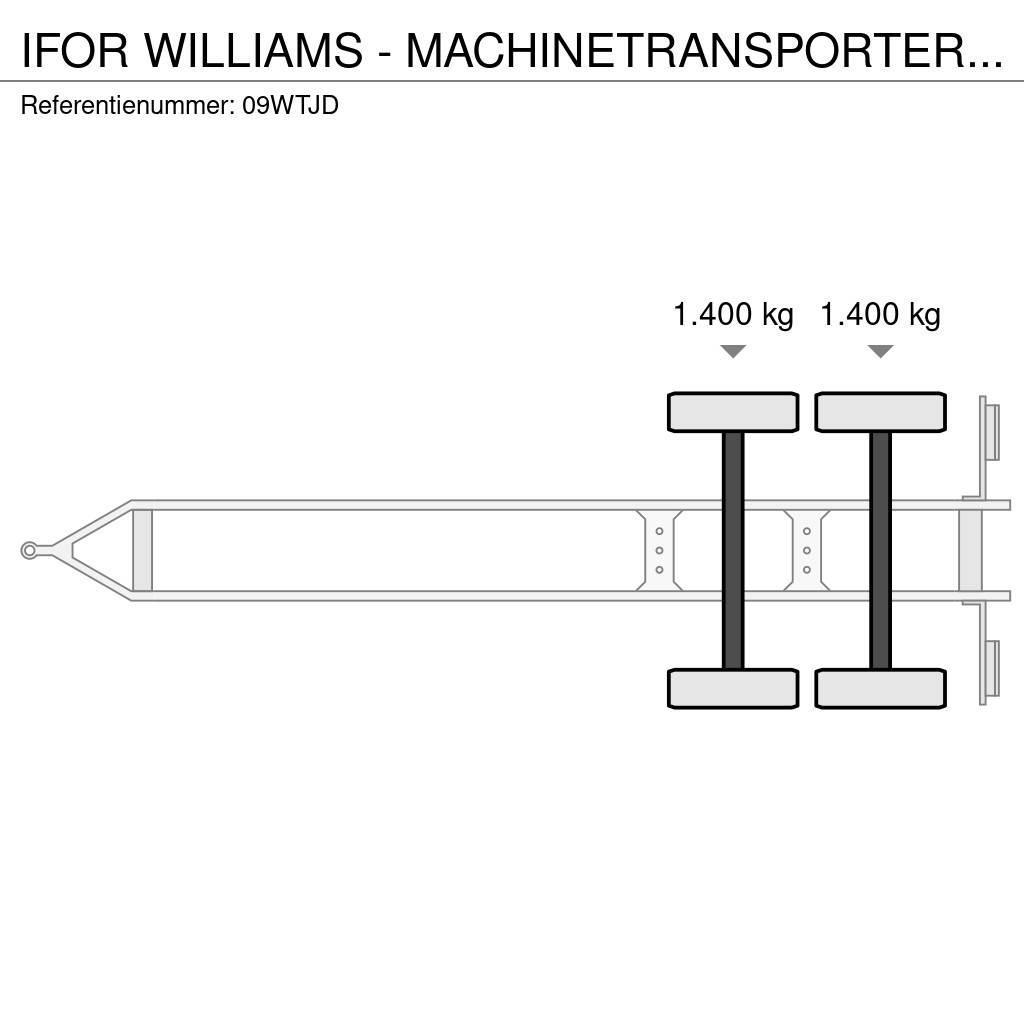 Ifor Williams - MACHINETRANSPORTER TRAILER AANHANGER MARGE Reboques estrado/caixa aberta