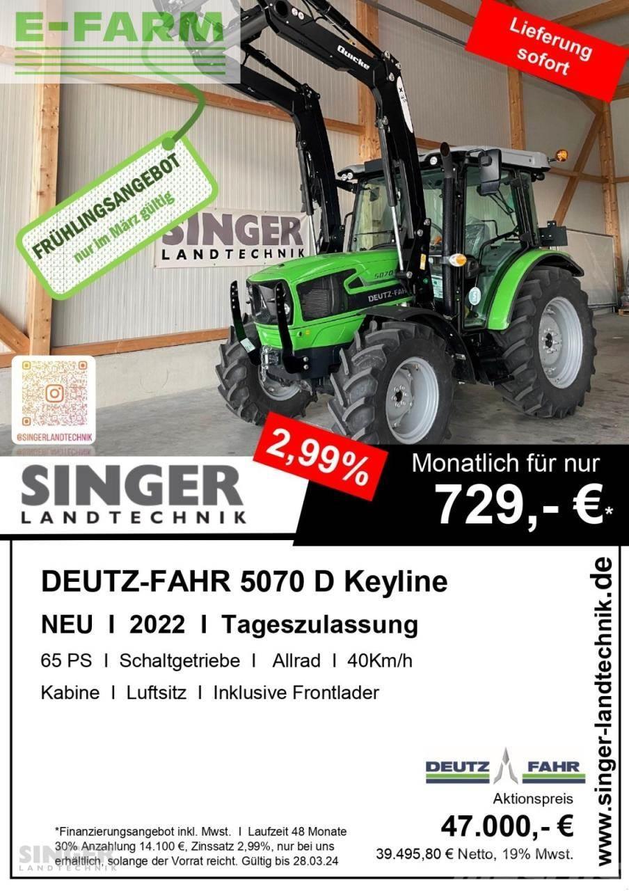 Deutz-Fahr 5070 d keyline mit frontlader - frühlingsaktion Tratores Agrícolas usados