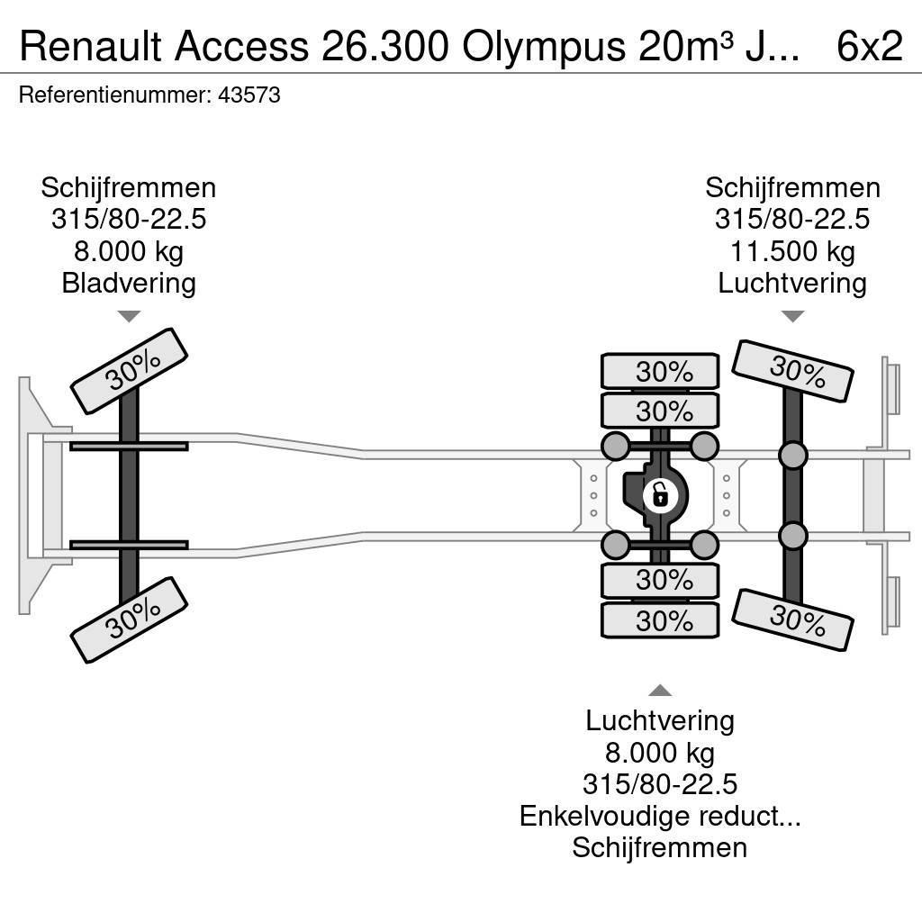 Renault Access 26.300 Olympus 20m³ Just 187.041 km! Camiões de lixo