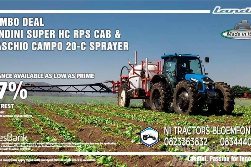 Landini PROMO - Landini Super HC RPS CAB & Maschio Sprayer Tratores Agrícolas usados
