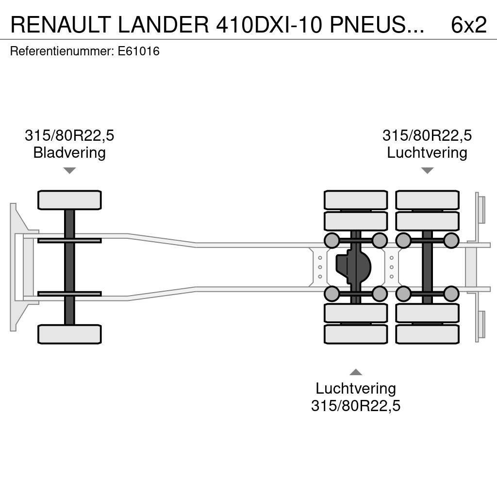 Renault LANDER 410DXI-10 PNEUS/TIRES+AMPLIROLL 18T Camiões porta-contentores