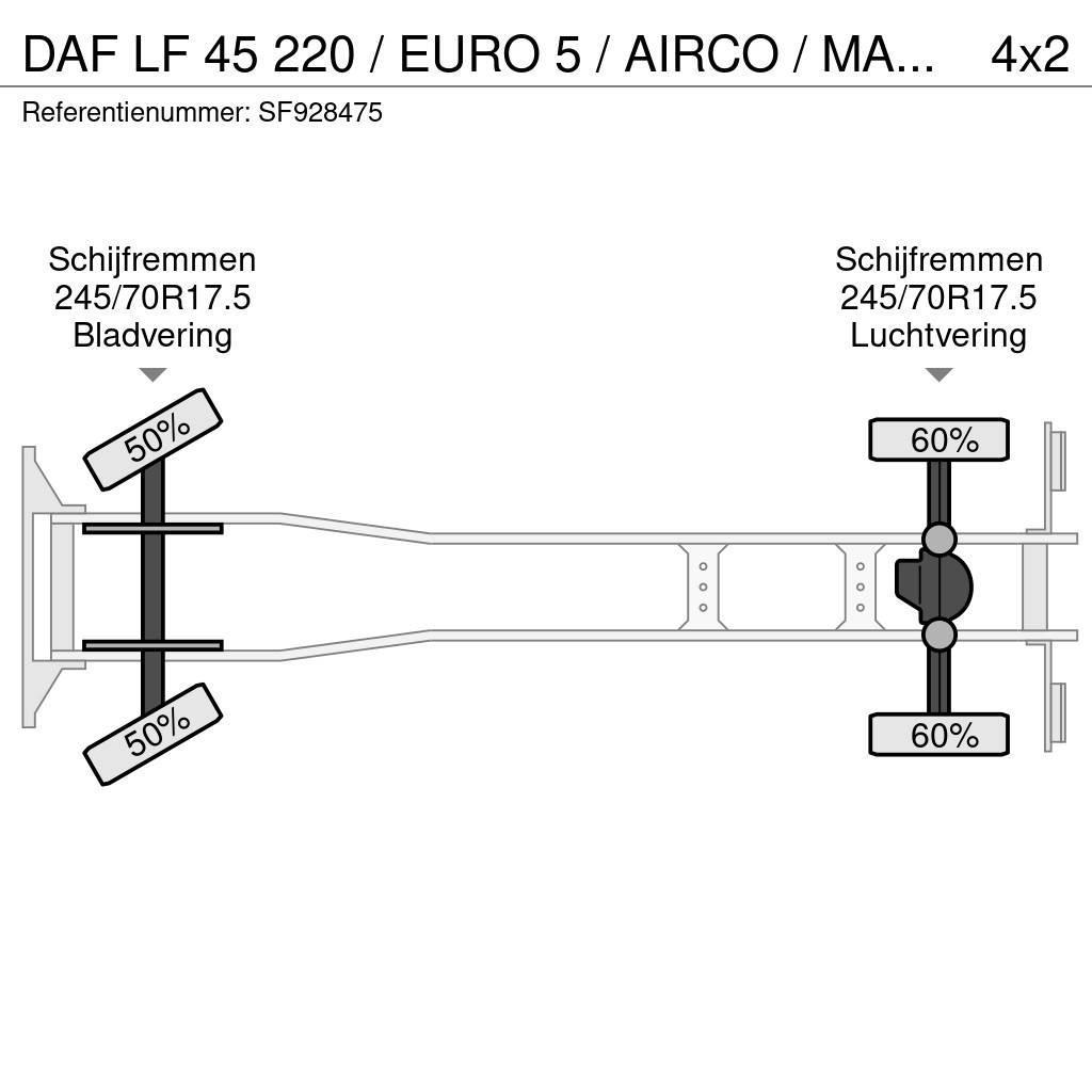 DAF LF 45 220 / EURO 5 / AIRCO / MANUEL / DHOLLANDIA 2 Camiões caixa cortinas laterais