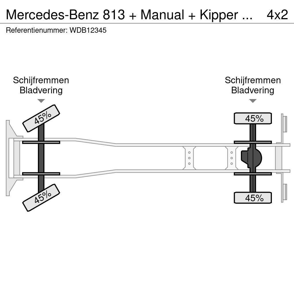 Mercedes-Benz 813 + Manual + Kipper + 4x4 Camiões basculantes