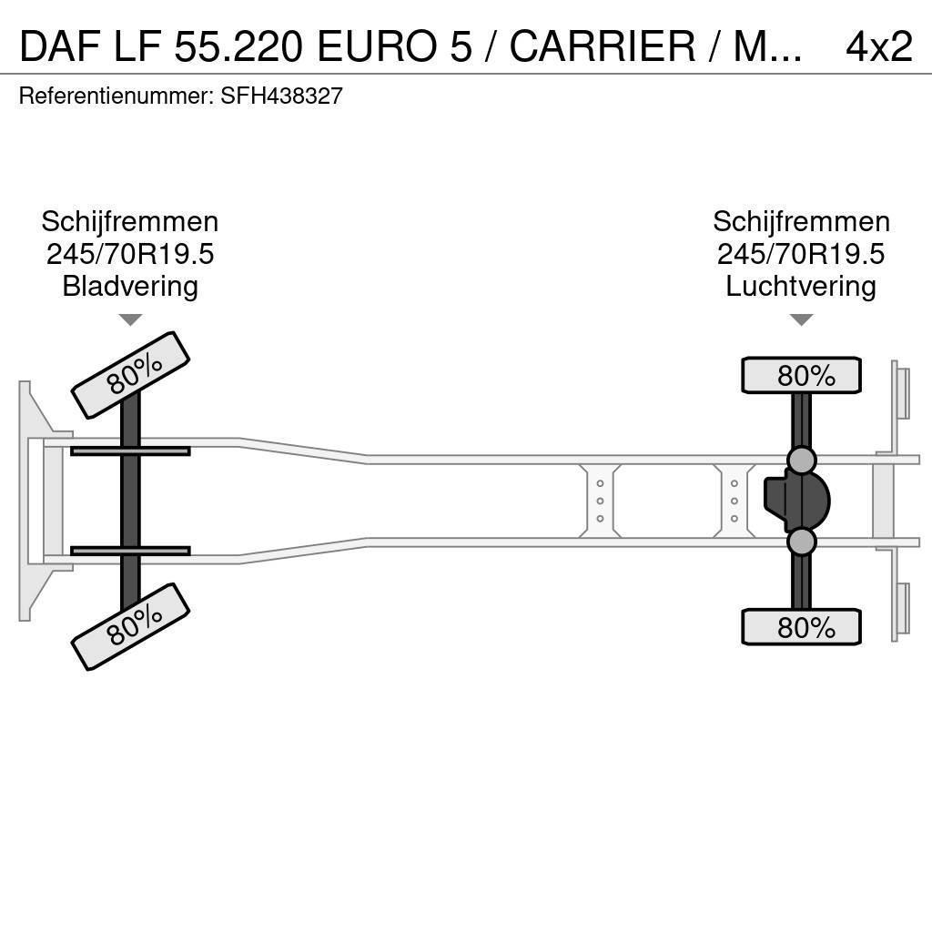 DAF LF 55.220 EURO 5 / CARRIER / MULTITEMPERATUUR / DH Camiões caixa temperatura controlada