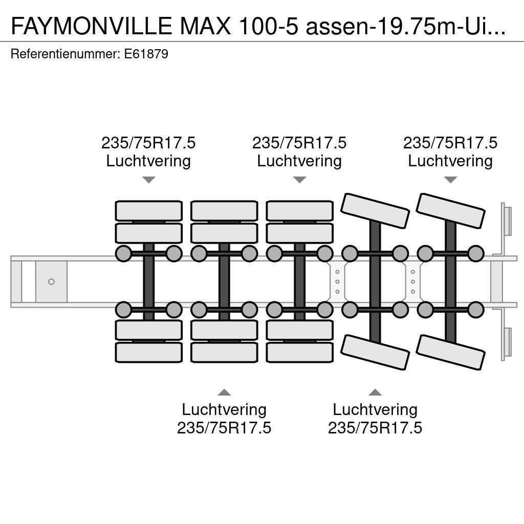 Faymonville MAX 100-5 assen-19.75m-Uitschuifbaar/extensible/ex Semi Reboques Carga Baixa